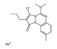 Sodium 5-(dimethylamino)-9-methyl-1-oxo-2-propyl-1H-pyrazolo[1,2- a][1,2,4]benzotriazin-3-olate结构式