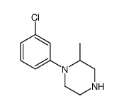 1-(3-chlorophenyl)-2-methylpiperazine Structure