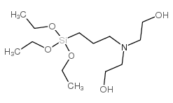 3-[Bis(2-hydroxyethyl)amino]propyl-triethoxysilane solution structure