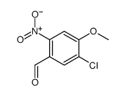 5-氯-4-甲氧基-2-硝基苯甲醛结构式