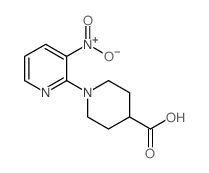 1-(3-硝基-2-吡啶基)-4-哌啶甲酸结构式