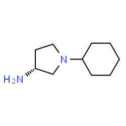 3-Pyrrolidinamine,1-cyclohexyl-,(R)-(9CI)结构式