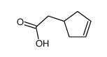 2-cyclopent-3-en-1-ylacetic acid Structure