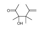 3-hydroxy-3,4,4,5-tetramethylhex-5-en-2-one Structure