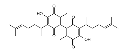 2,2'-Dimethyl-4,4'-dihydroxy-5,5'-bis[(R)-1,5-dimethyl-4-hexenyl]-1,1'-bi[1,4-cyclohexadiene]-3,3',6,6'-tetrone picture
