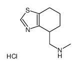 N-methyl-1-(4,5,6,7-tetrahydro-1,3-benzothiazol-4-yl)methanamine,hydrochloride Structure