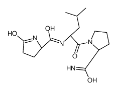 (2S)-N-[(2R)-1-[(2S)-2-carbamoylpyrrolidin-1-yl]-4-methyl-1-oxopentan-2-yl]-5-oxopyrrolidine-2-carboxamide Structure