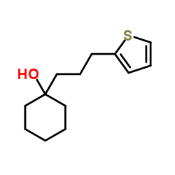 1-[3-(2-Thienyl)propyl]cyclohexanol结构式