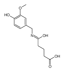 5-[(4-hydroxy-3-methoxyphenyl)methylamino]-5-oxopentanoic acid Structure
