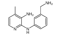 2,3-Pyridinediamine,N2-[3-(aminomethyl)phenyl]-4-methyl-(9CI) Structure