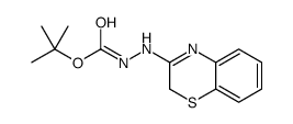 tert-butyl N-(2H-1,4-benzothiazin-3-ylamino)carbamate Structure