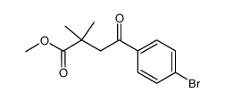 methyl 4-(4-bromophenyl)-2,2-dimethyl-4-oxobutanoate结构式