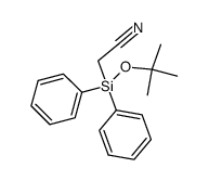 (t-Bu)Ph2SiCH2CN结构式