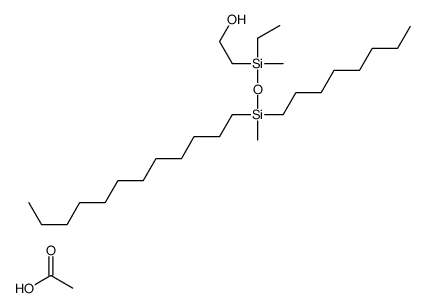 acetic acid,2-[(dodecyl-methyl-octylsilyl)oxy-ethyl-methylsilyl]ethanol结构式