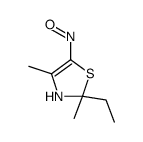 2-ethyl-2,4-dimethyl-5-nitroso-3H-1,3-thiazole结构式