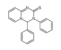 3,4-diphenyl-3,4-dihydro-2H-pyrido[1,2-a][1,3,5]triazine-2-thione结构式