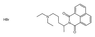 1H-Benz(de)isoquinoline-1,3(2H)-dione, 2-(4-(diethylamino)-1-methylbut yl)-, monohydrobromide结构式