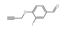 3-iodo-4-prop-2-ynoxybenzaldehyde结构式