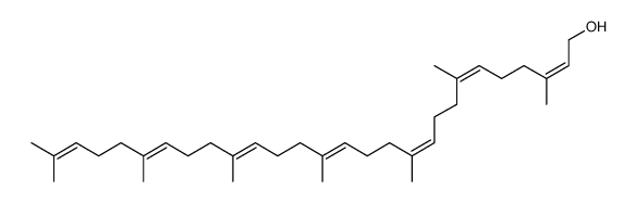 3,7,11,15,19,23,27-heptamethyloctaeicosa-2Z,6Z,10Z,14E,18E,22E,26-heptaen-1-ol结构式