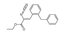 ethyl 2-azido-3-(2-benzylphenyl)propenoate结构式