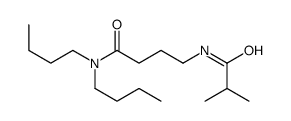 N,N-dibutyl-4-(2-methylpropanoylamino)butanamide结构式