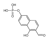 (6-formyl-5-hydroxynaphthalen-2-yl) dihydrogen phosphate Structure