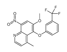 6-methoxy-4-methyl-8-nitro-5-[3-(trifluoromethyl)phenoxy]quinoline Structure