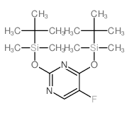 Pyrimidine,2,4-bis[[(1,1-dimethylethyl)dimethylsilyl]oxy]-5-fluoro-结构式