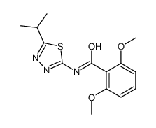 2,6-dimethoxy-N-(5-propan-2-yl-1,3,4-thiadiazol-2-yl)benzamide Structure