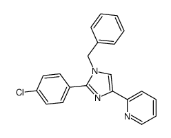 2-[1-benzyl-2-(4-chlorophenyl)imidazol-4-yl]pyridine Structure