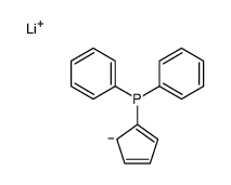 lithium,cyclopenta-2,4-dien-1-yl(diphenyl)phosphane结构式
