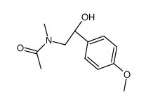 N-(2-hydroxy-2-(4-methoxyphenyl)ethyl)-N-methylacetamide结构式