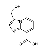 3-(hydroxymethyl)imidazo[1,2-a]pyridine-8-carboxylic acid结构式