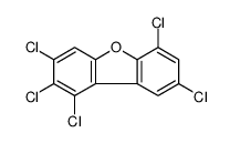 1,2,3,6,8-pentachlorodibenzofuran结构式
