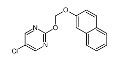 5-chloro-2-(naphthalen-2-yloxymethoxy)pyrimidine Structure