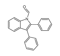 2,3-diphenylindole-1-carbaldehyde Structure