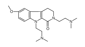 2,9-bis[2-(dimethylamino)ethyl]-6-methoxy-3,4-dihydropyrido[3,4-b]indol-1-one Structure