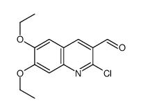 2-chloro-6,7-diethoxyquinoline-3-carbaldehyde Structure