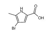 4-bromo-5-methyl-1H-pyrrole-2-carboxylic acid结构式