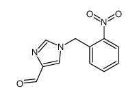 1-[(2-nitrophenyl)methyl]imidazole-4-carbaldehyde结构式