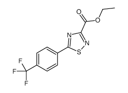 ethyl 5-[4-(trifluoromethyl)phenyl]-1,2,4-thiadiazole-3-carboxylate Structure