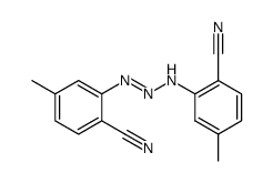 4,4'-dimethyl-2,2'-triazenediyl-di-benzonitrile Structure