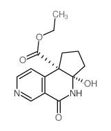 ethyl (6aS,9aS)-6a-hydroxy-5-oxo-6,7,8,9-tetrahydrocyclopenta[c][2,7]naphthyridine-9a-carboxylate结构式