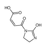 4-oxo-4-(2-oxoimidazolidin-1-yl)but-2-enoic acid结构式