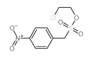 Benzenemethanesulfonic acid, 4-nitro-, 2-chloroethyl ester Structure