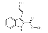 METHYL 3-((HYDROXYIMINO)METHYL)-1H-INDOLE-2-CARBOXYLATE structure