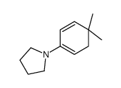 1-(4,4-dimethylcyclohexa-1,5-dien-1-yl)pyrrolidine结构式