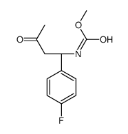 methyl N-[(1R)-1-(4-fluorophenyl)-3-oxobutyl]carbamate结构式
