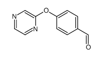 4-(PYRAZIN-2-YLOXY)BENZALDEHYDE structure