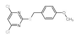 4,6-DICHLORO-2[[(4-METHOXYPHENYL)METHYL]THIO]PYRIMIDINE Structure